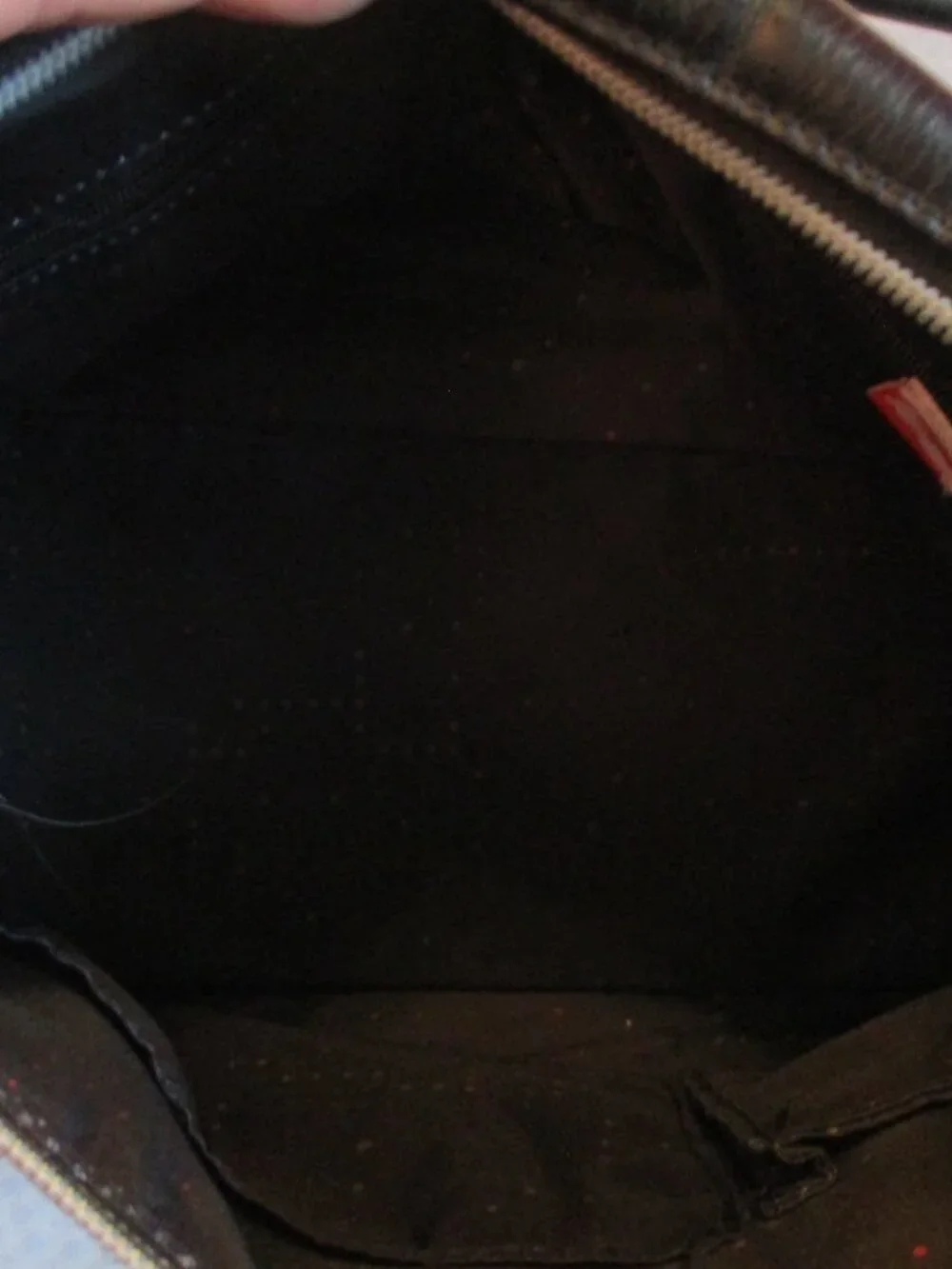 Vintage Puma Scuderia Ferrari Official Sm Black Faux Leather Double Handled Tote
